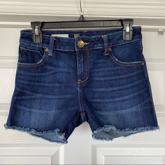 Kut from the Kloth | Gidget Fray Denim Shorts - Picture 1 of 10
